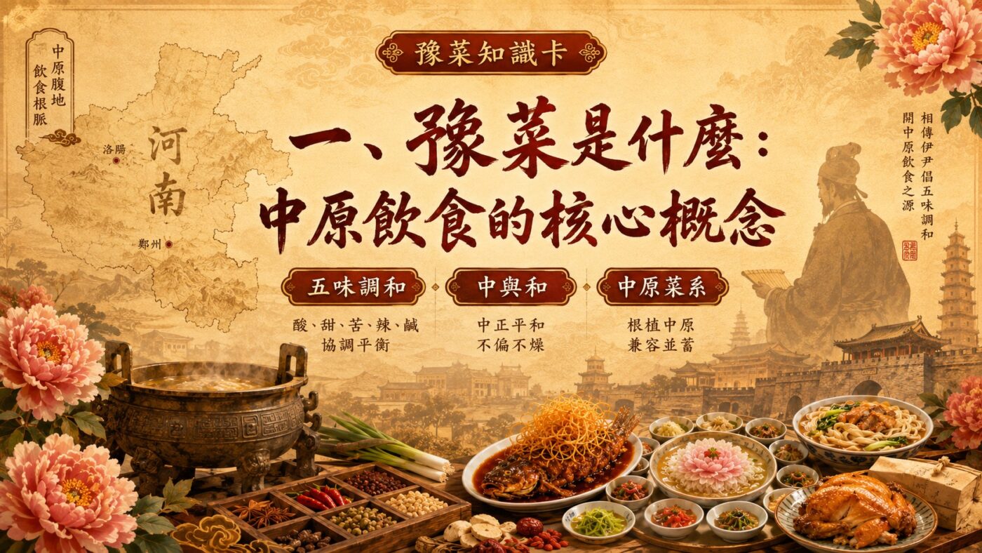 一、豫菜是什麼：中原飲食的核心概念