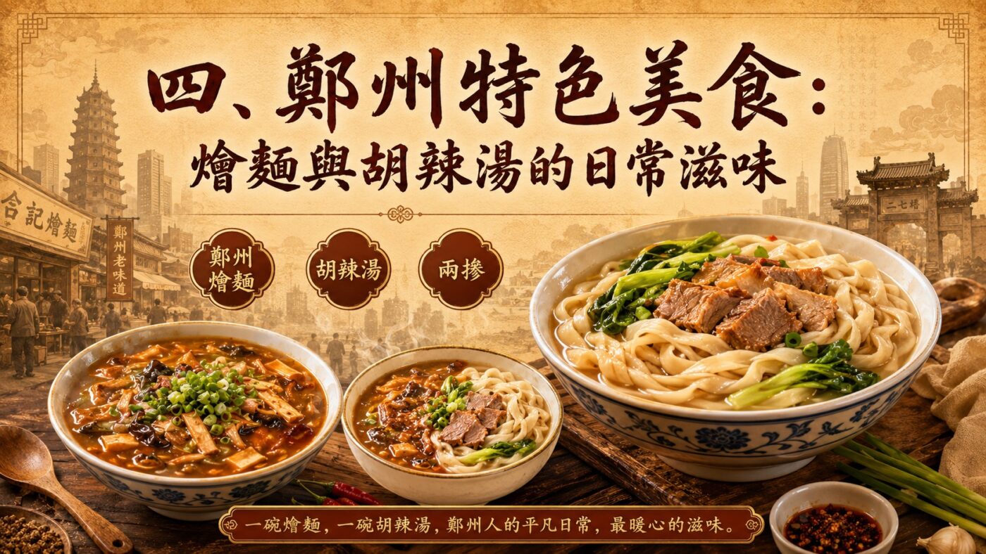 四、鄭州特色美食：燴麵與胡辣湯的日常滋味
