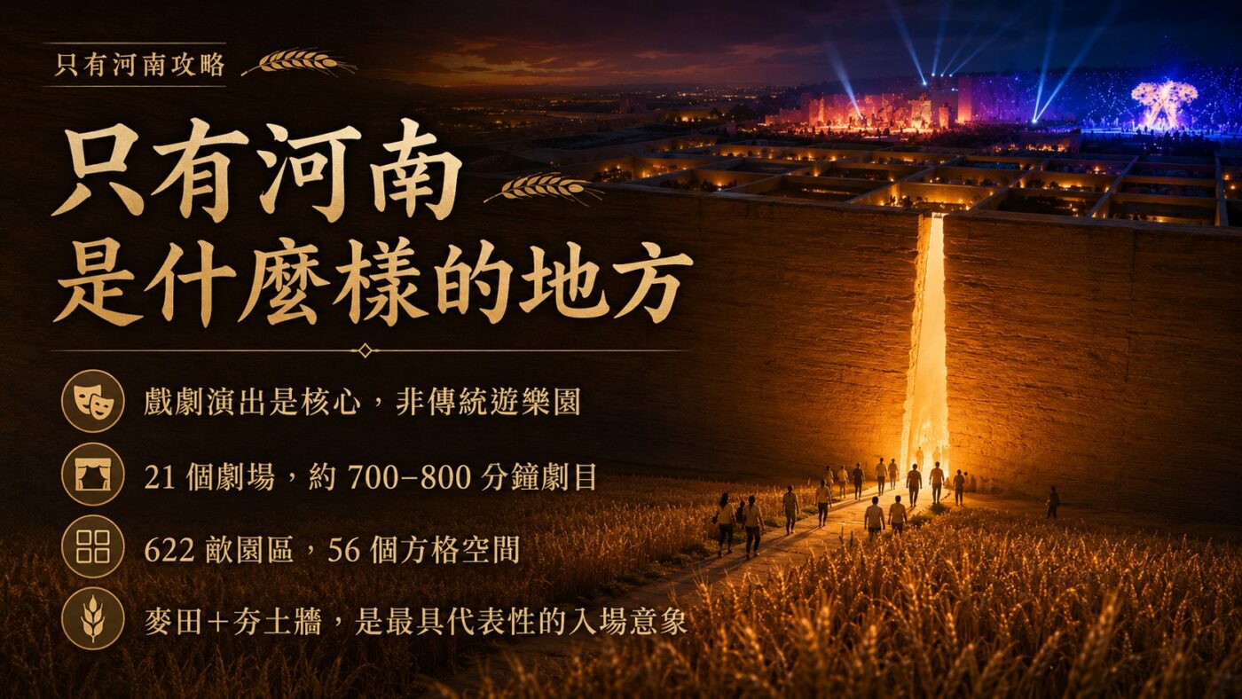 一、只有河南攻略：戲劇幻城的核心特色