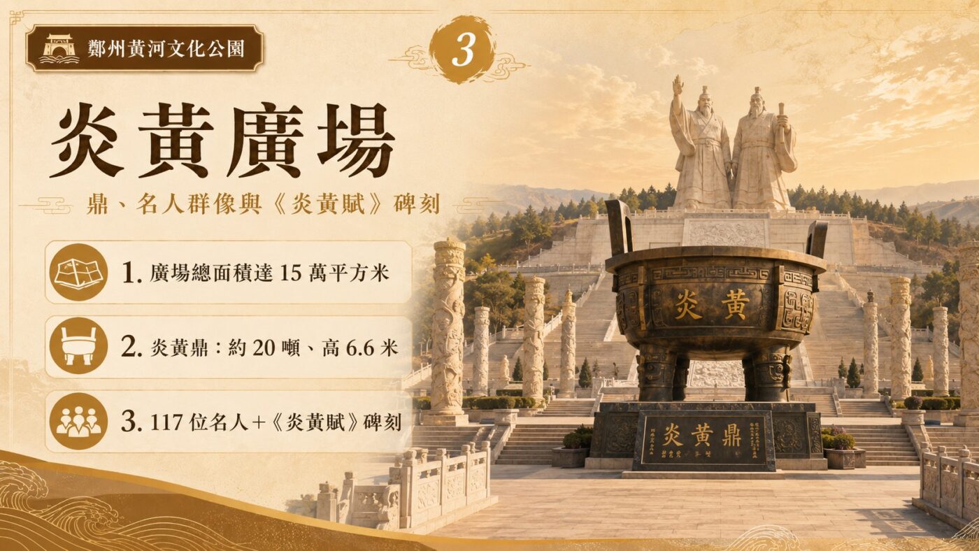 三、炎黃廣場：鼎、名人群像與《炎黃賦》碑刻2
