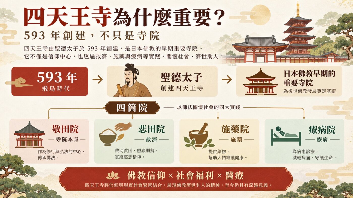 一、四天王寺是什麼？聖德太子593年創建的日本佛教古寺9