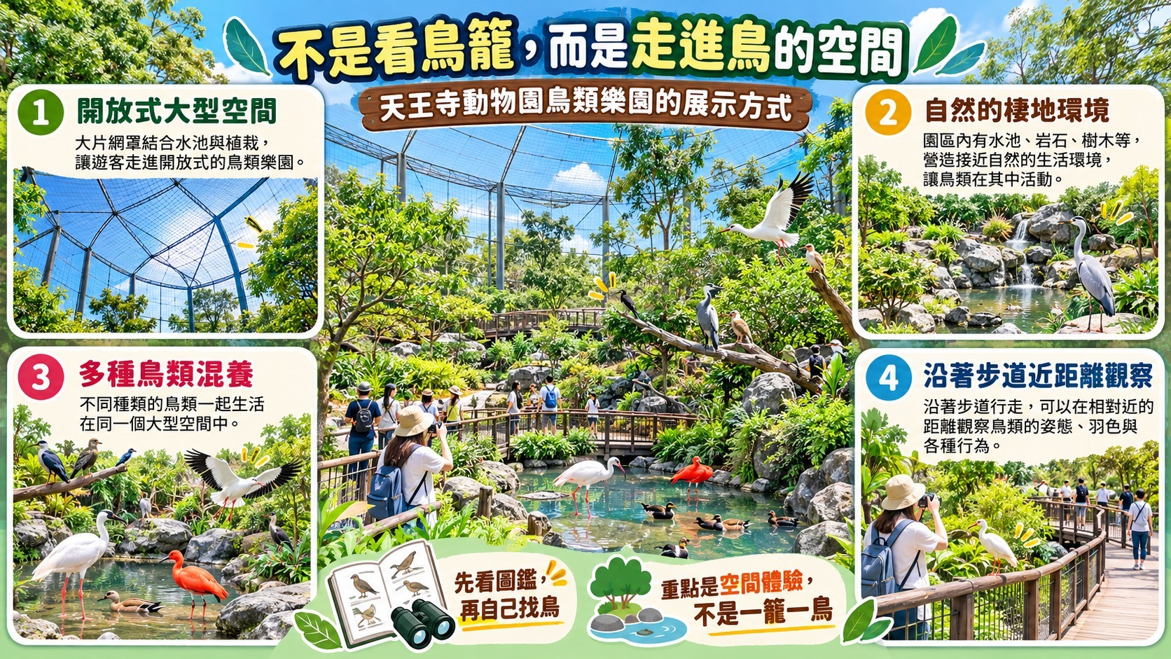 六、天王寺動物園鳥類樂園：展示方式解析整理卡