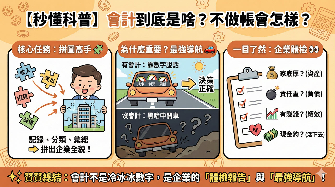 一、會計是什麼？