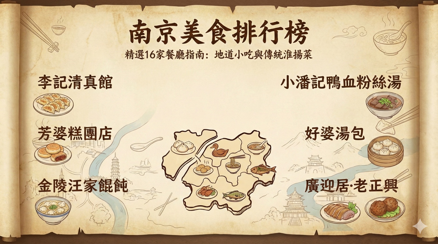 南京美食排行榜：16家米其林必比登特色推薦