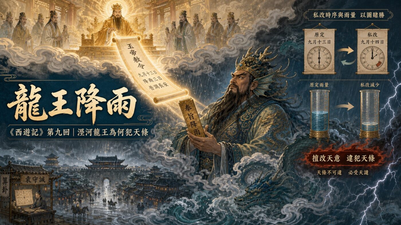 龍王降雨：從《西遊記》第九回看涇河龍王為何犯天條