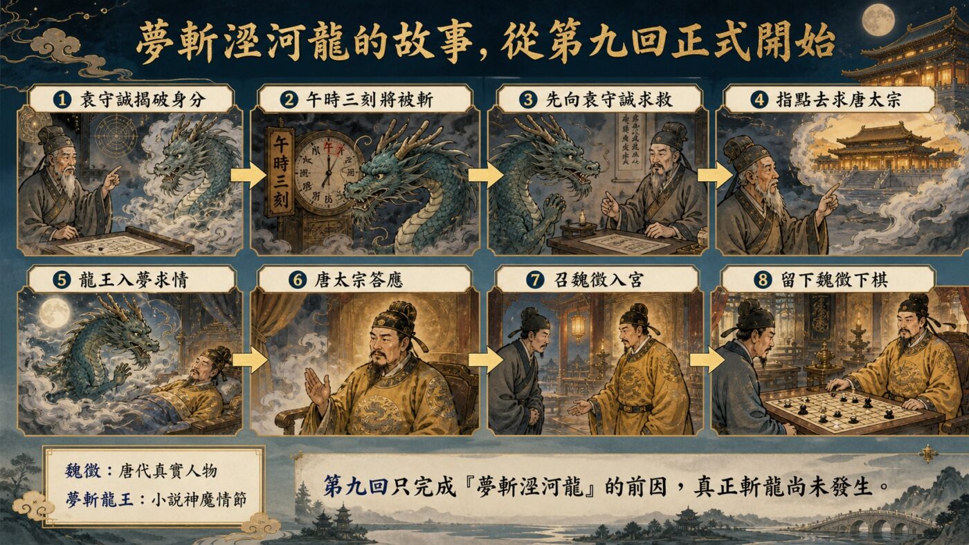 五、夢斬涇河龍的故事，從第九回正式開始9