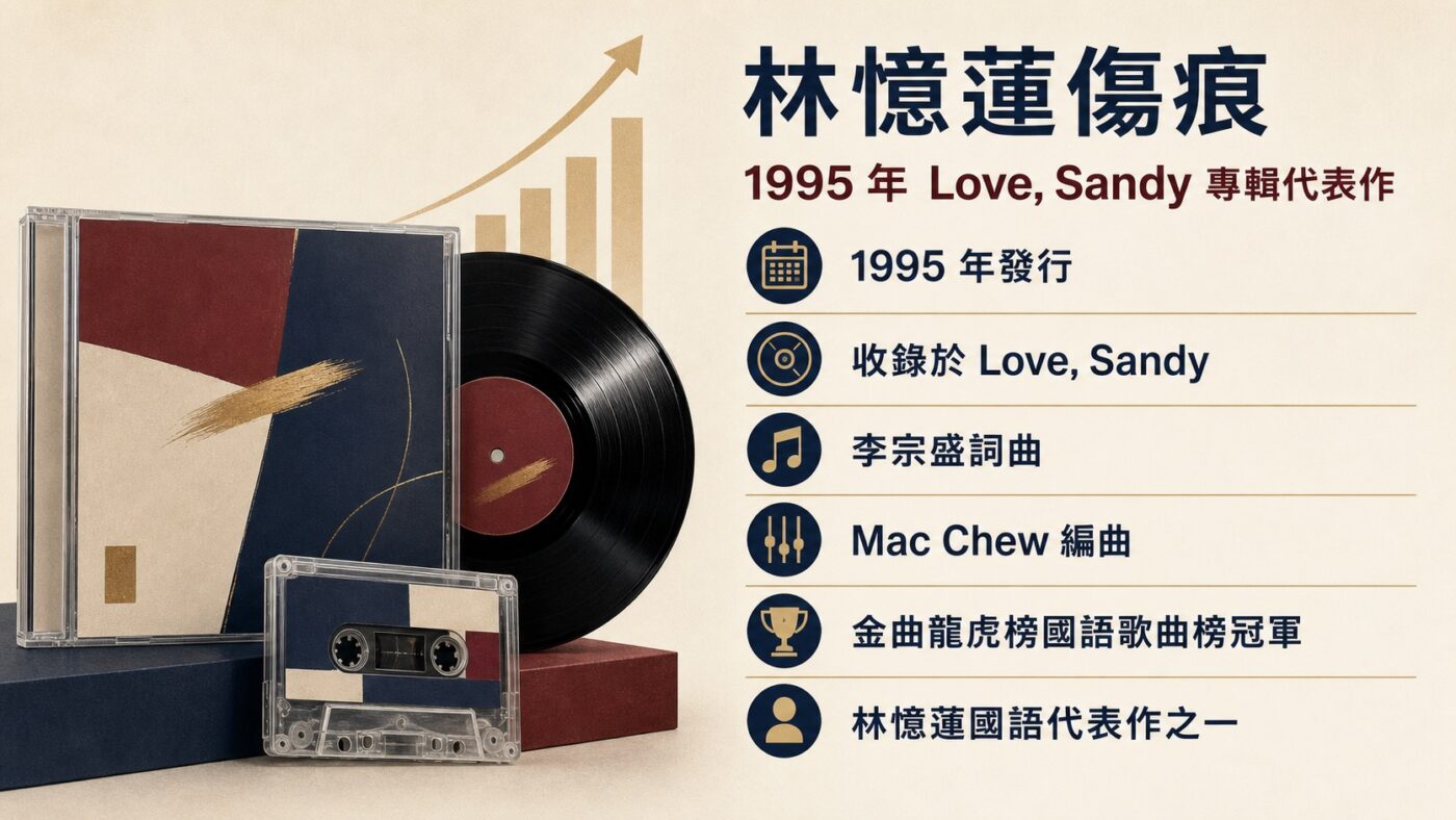 林憶蓮傷痕：1995年《Love, Sandy》專輯代表作重點整理