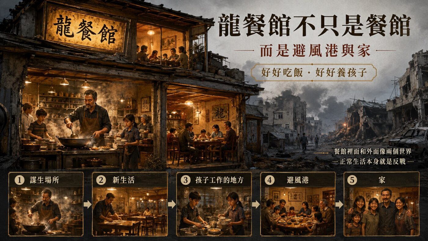 龍餐館為什麼這麼重要？好好吃飯本身就是反戰