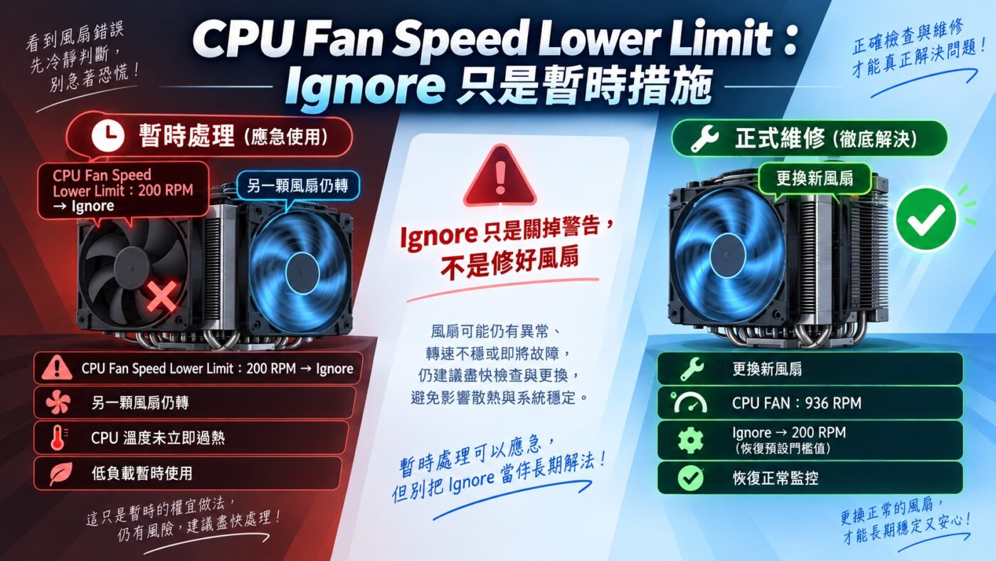 CPU 風扇壞一顆，電腦還可以使用嗎？（知識卡）