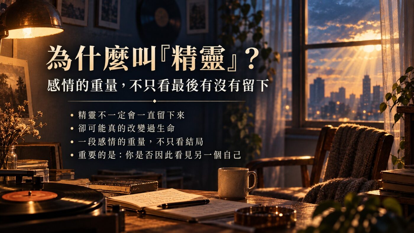 為什麼叫「精靈」？愛情的重量，不只在最後有沒有留下（知識卡）