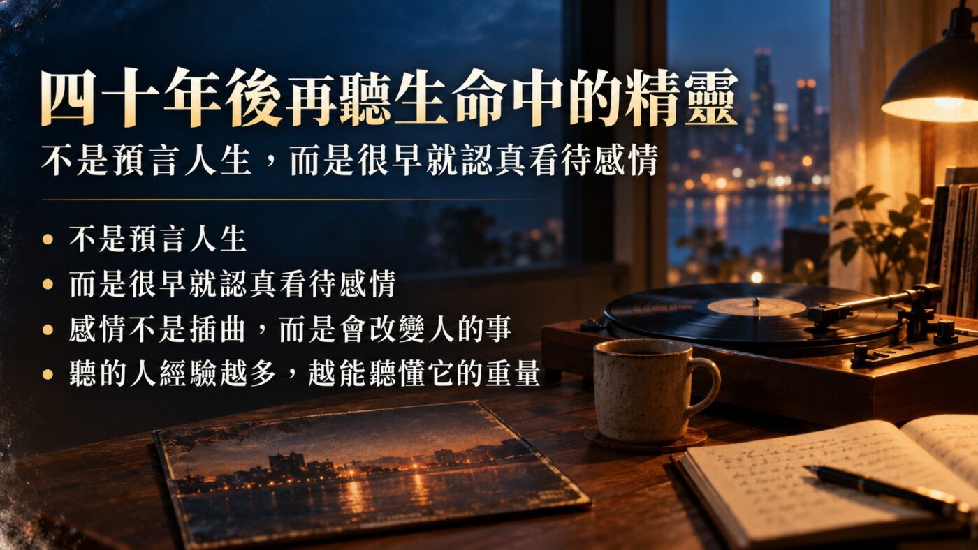 四十年後再聽生命中的精靈：不是預言人生，而是很早就學會認真看待感情（知識卡）