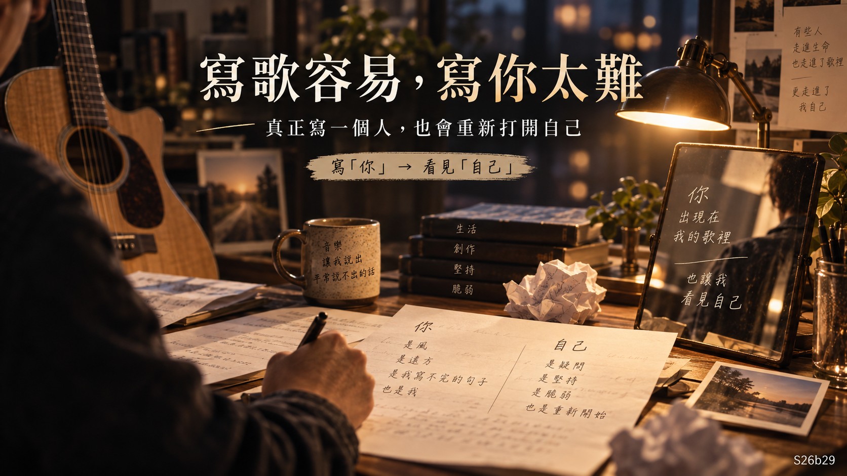 二、寫歌容易，寫你太難：真正難的是把自己也寫進去知識卡