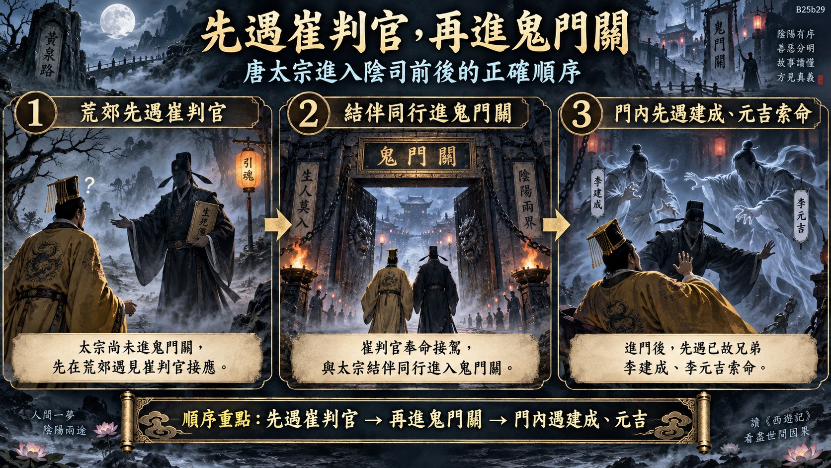 走進鬼門關：崔判官接駕，李建成與李元吉先來索命　知識卡