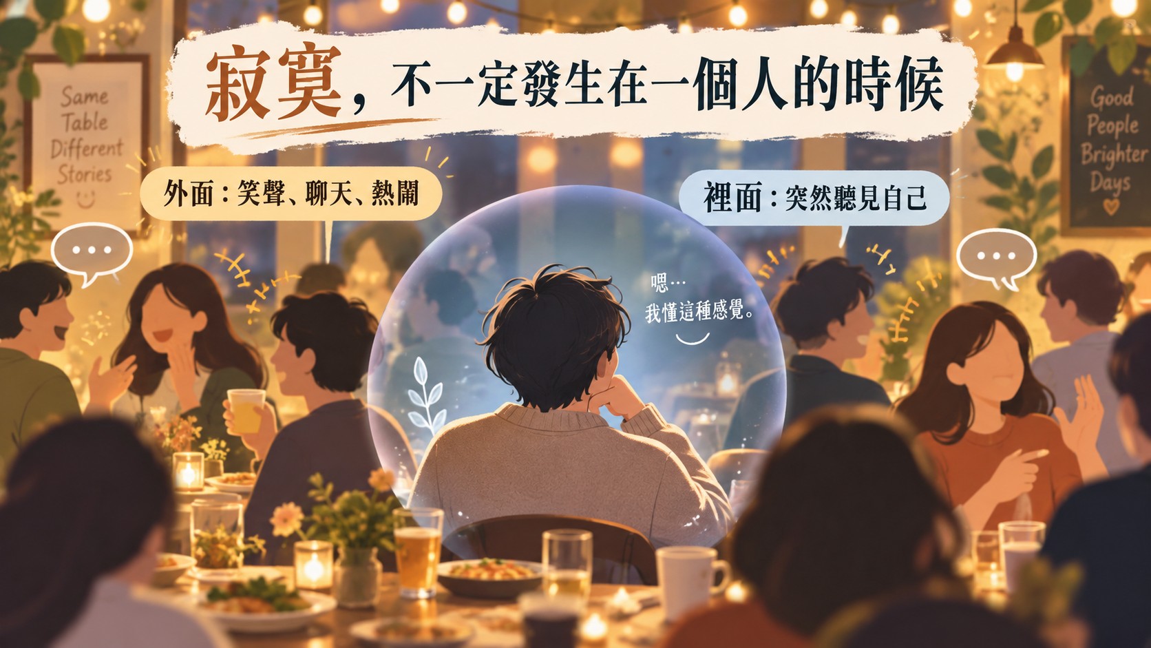 寂寞，不一定發生在一個人的時候　知識卡