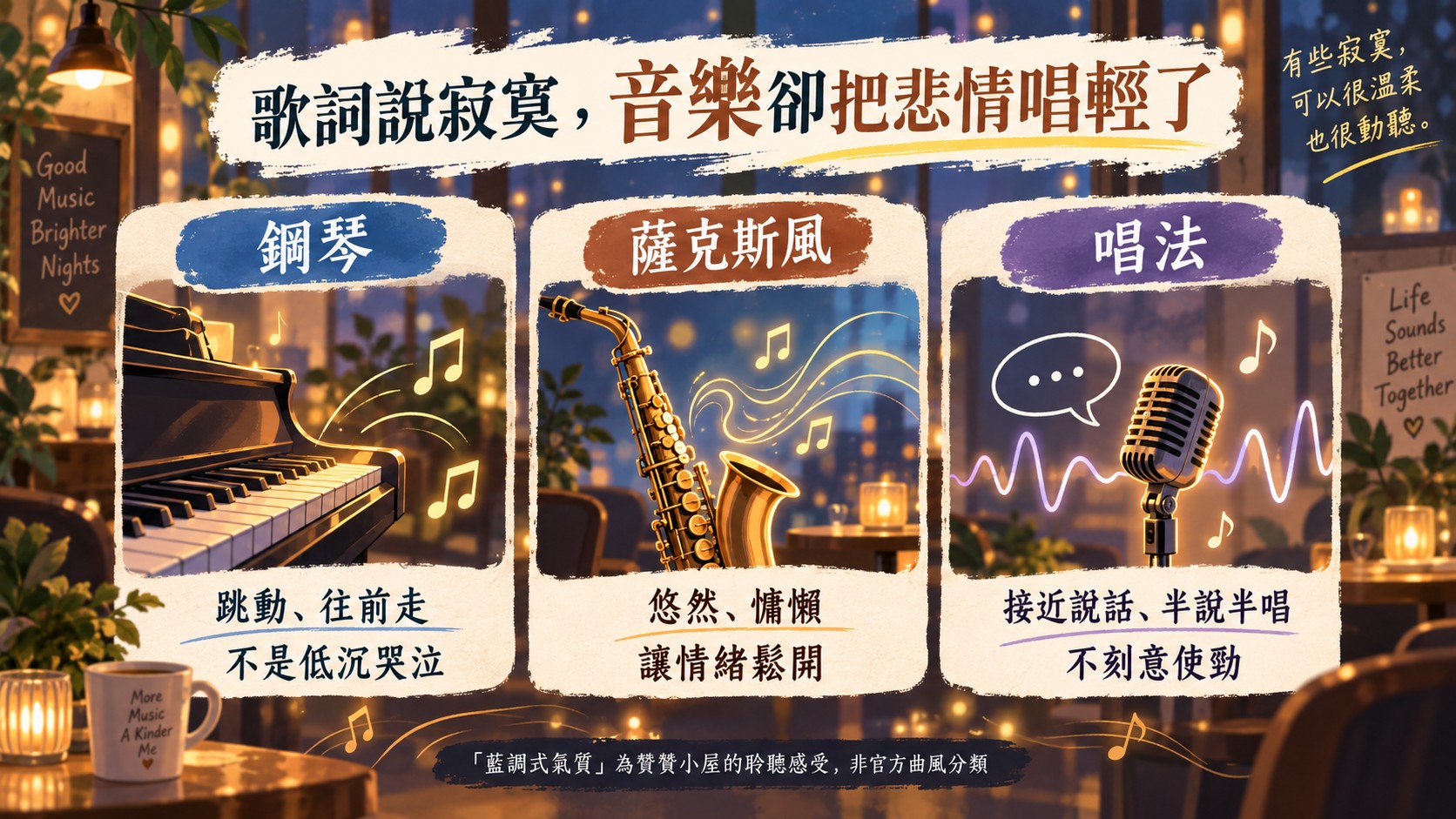 歌詞說寂寞，音樂卻把悲情唱輕了　知識卡