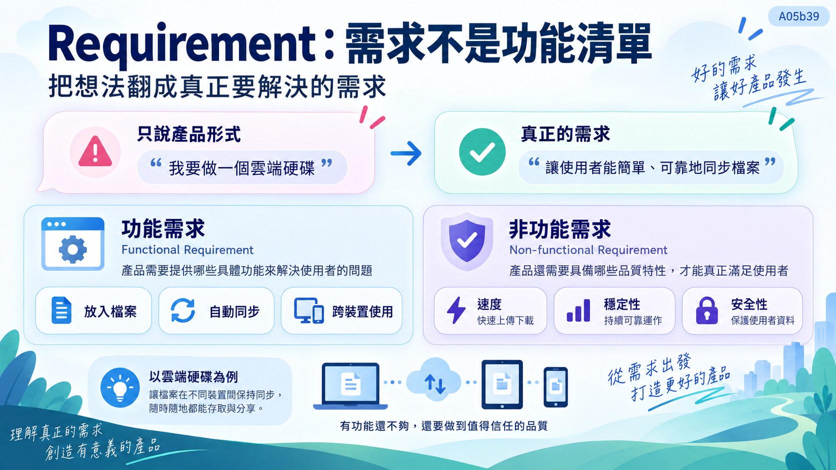 Requirement：需求不是功能清單　知識卡