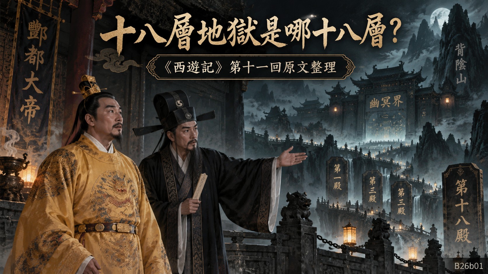 十八層地獄是哪十八層？《西遊記》第十一回原文整理