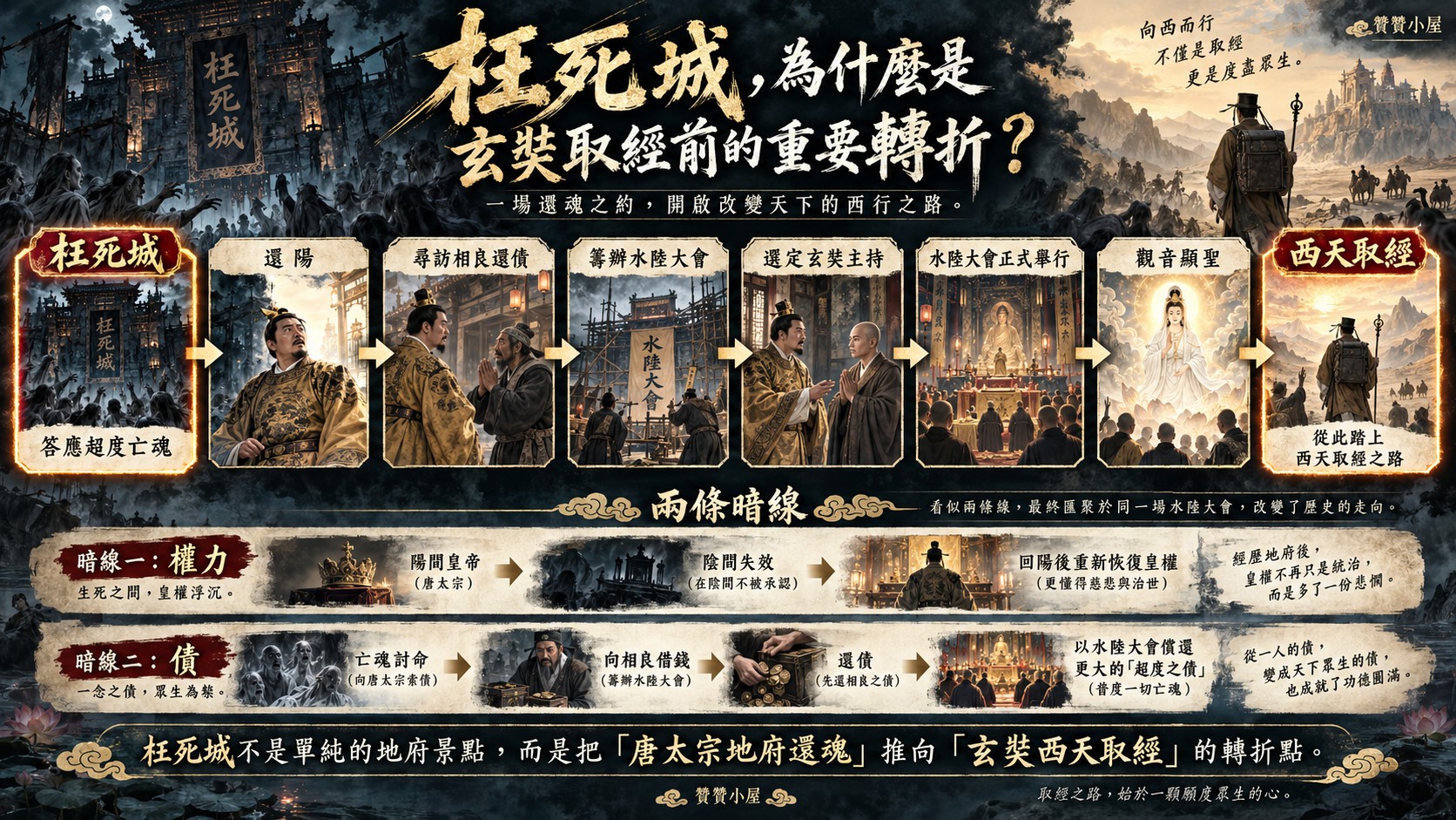 枉死城為什麼是玄奘取經前的重要轉折