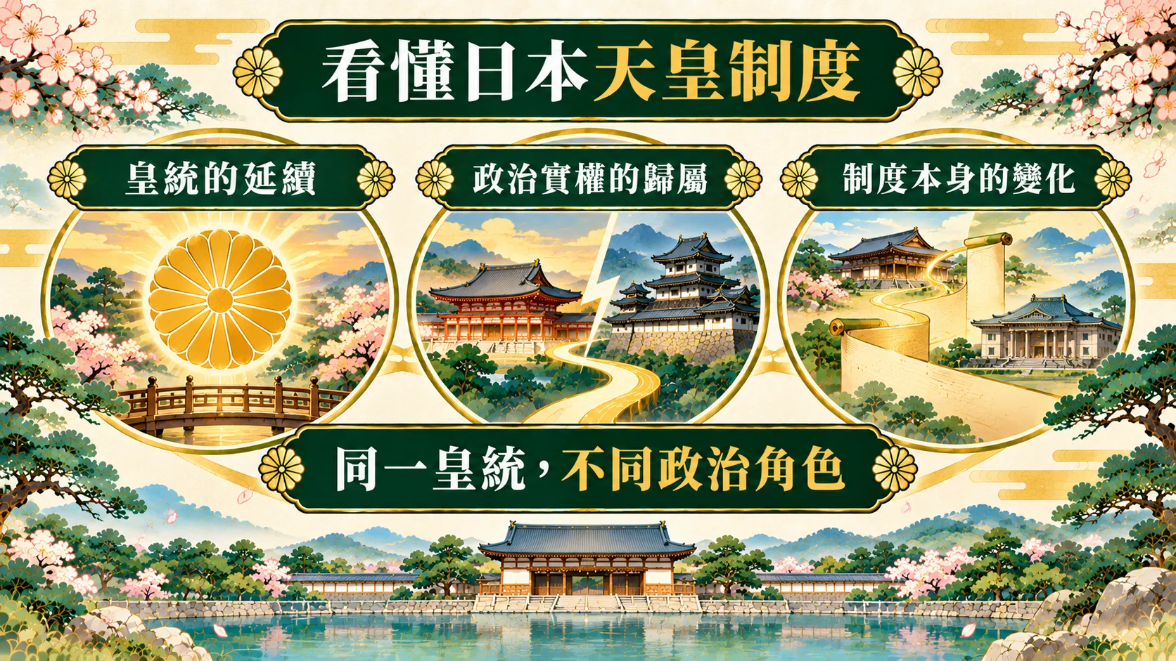 總結卡:看懂日本天皇制度的三個重點,皇統的延續、政治實權的歸屬、制度本身的變化,同一皇統,不同政治角色