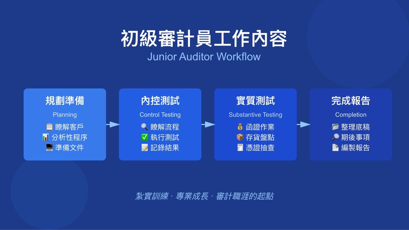 初級審計員工作內容：3個查帳員心得的分享
