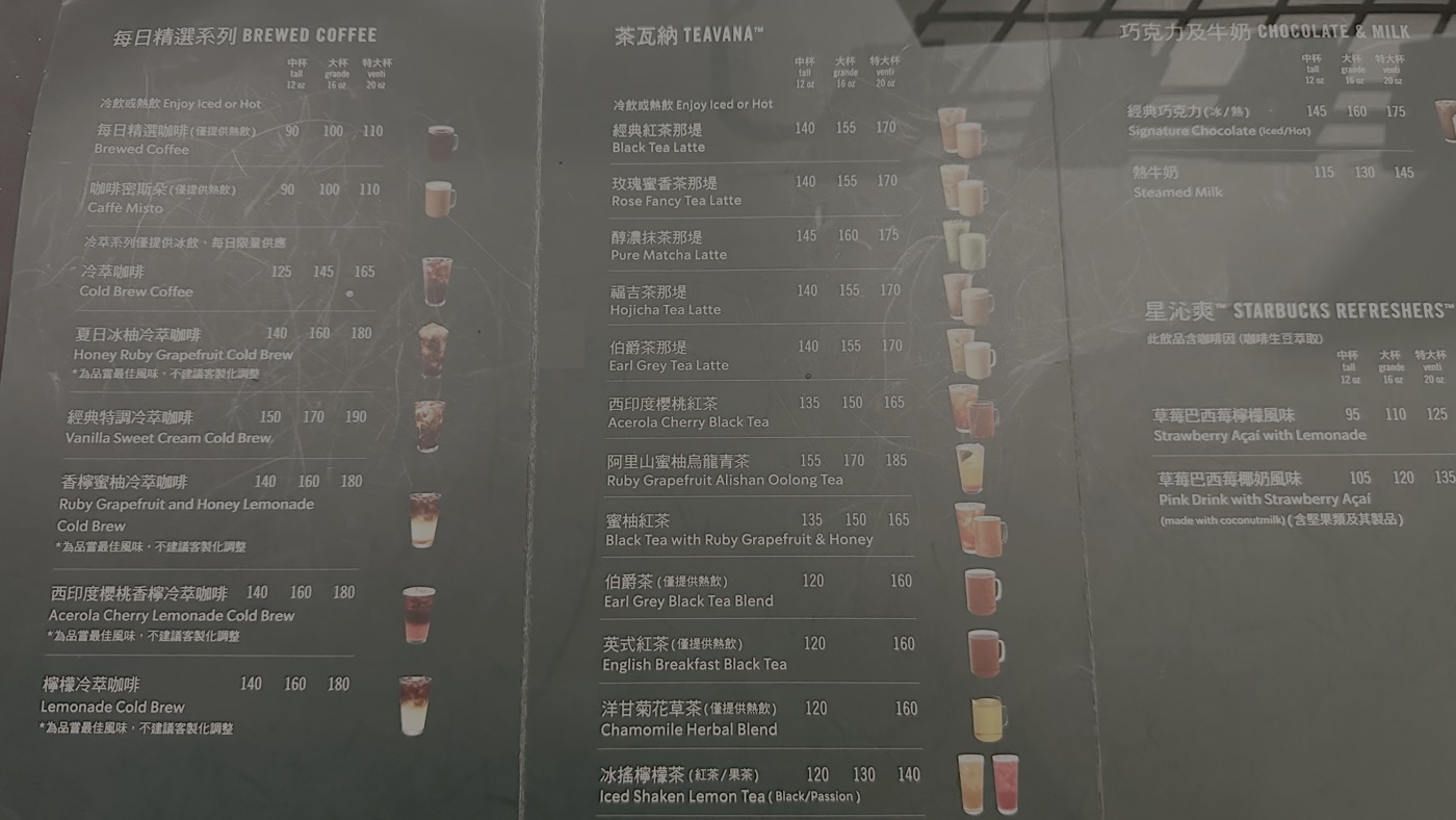 星巴克菜單2026：來一杯無糖星巴克抹茶那堤