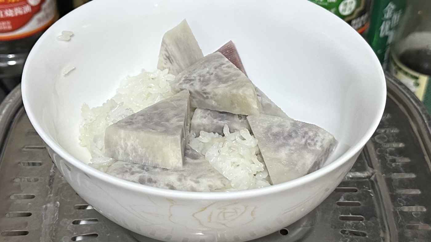 七、芋頭清蒸拌飯