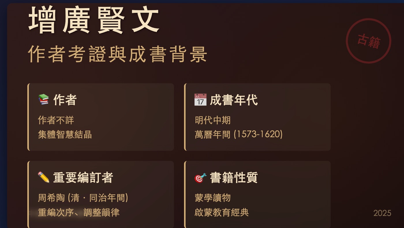 一、增廣賢文作者