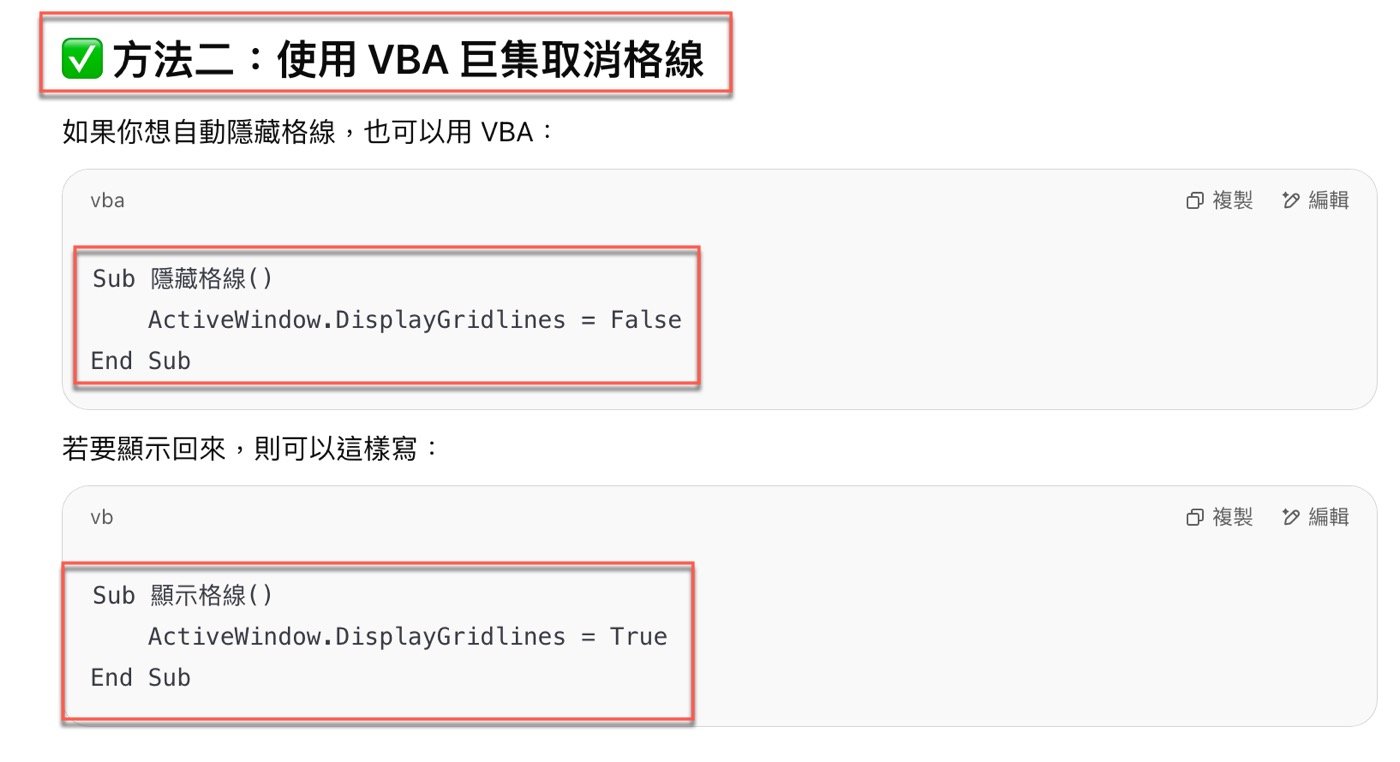 ChatGPT指令生成器:問AI得到第1項VBA自動化