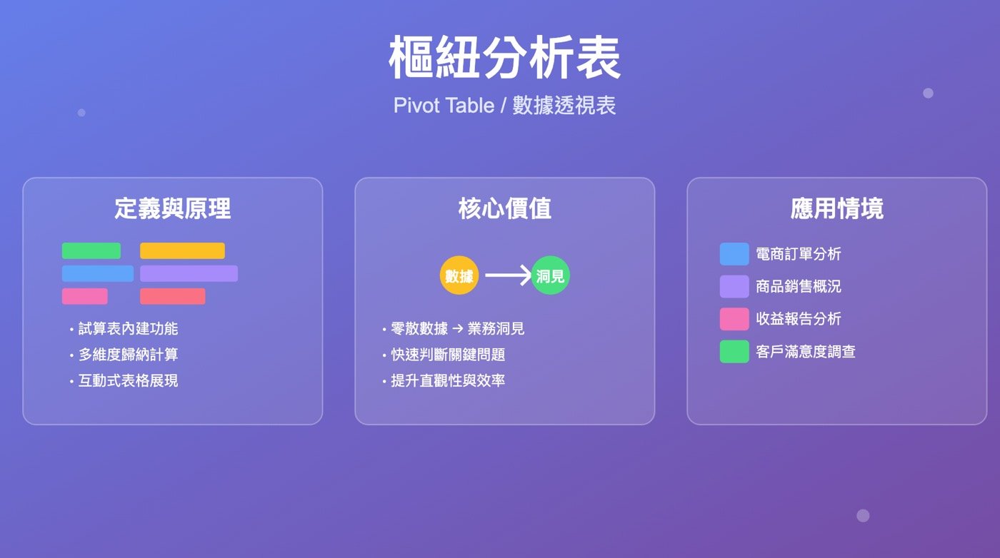樞紐分析表教學：5個範例上手Excel最強大工具