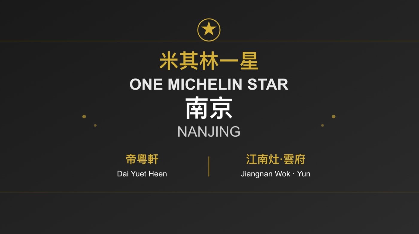 一、米其林一星餐廳1
