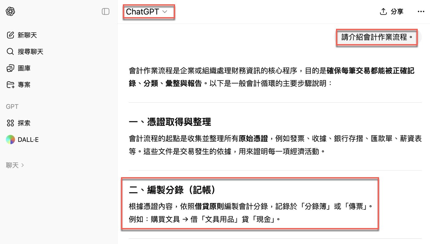 一、會計作業流程
