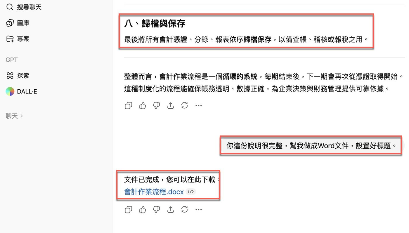 二、ChatGPT SOP文件