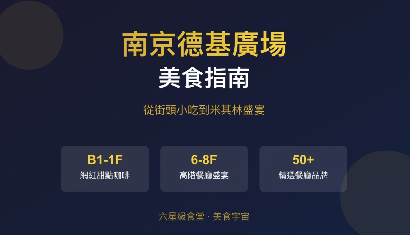四、南京德基廣場美食