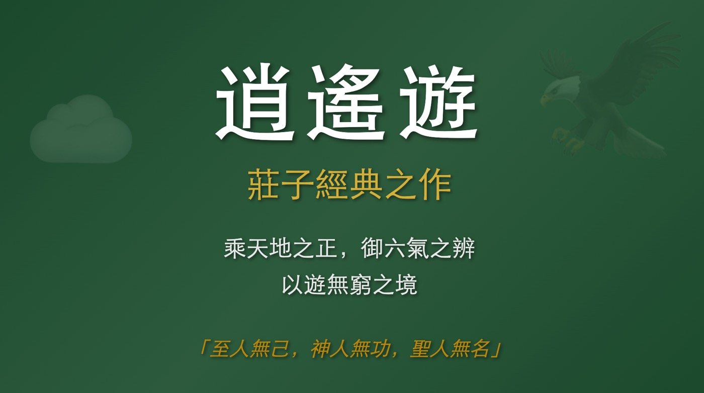逍遙遊語譯：1隻鯤鵬開始的逍遙遊全文解說
