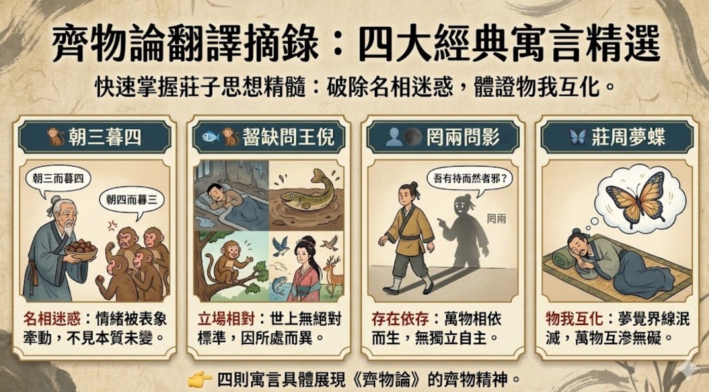 三、齊物論翻譯摘錄