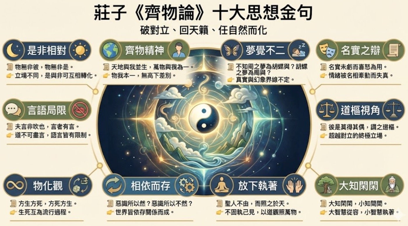 四、莊子齊物論名言十