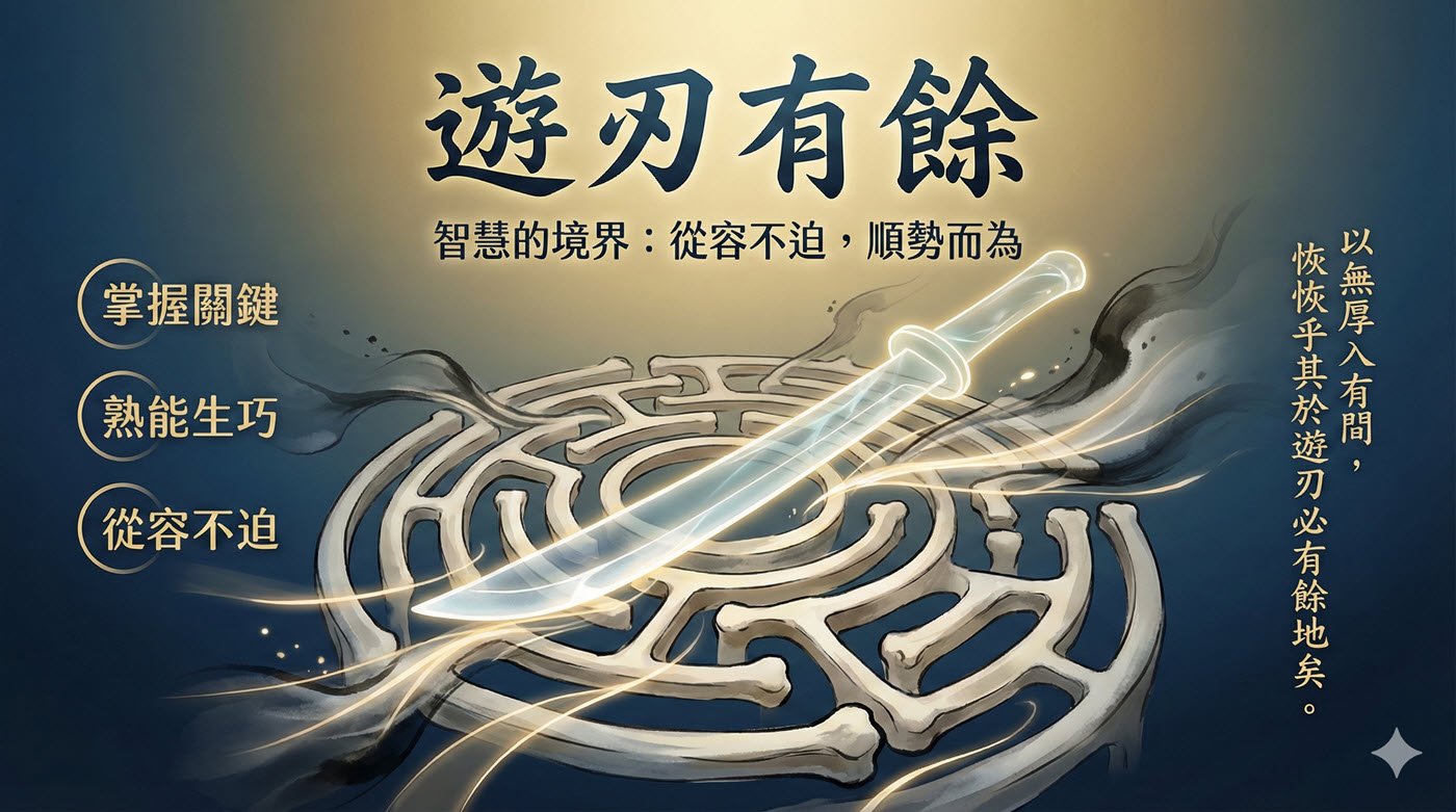 遊刃有餘意思:2個成語糾正與遊刃有餘英文