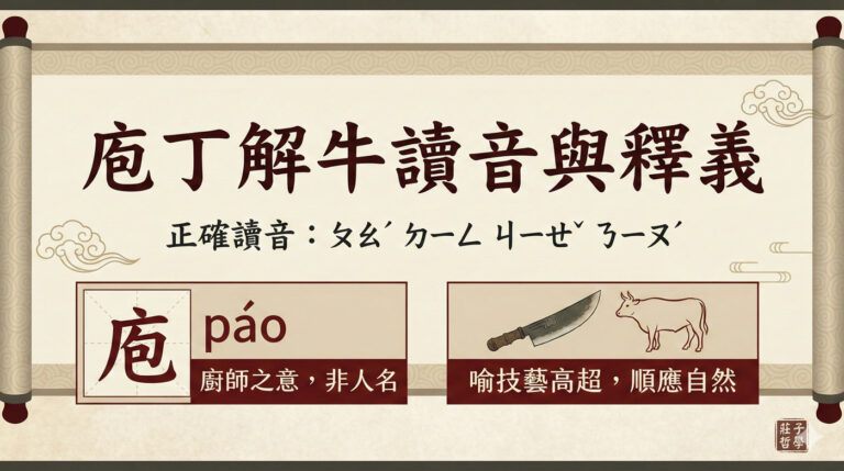 庖丁解牛原文:讀音以及1個故事的核心價值