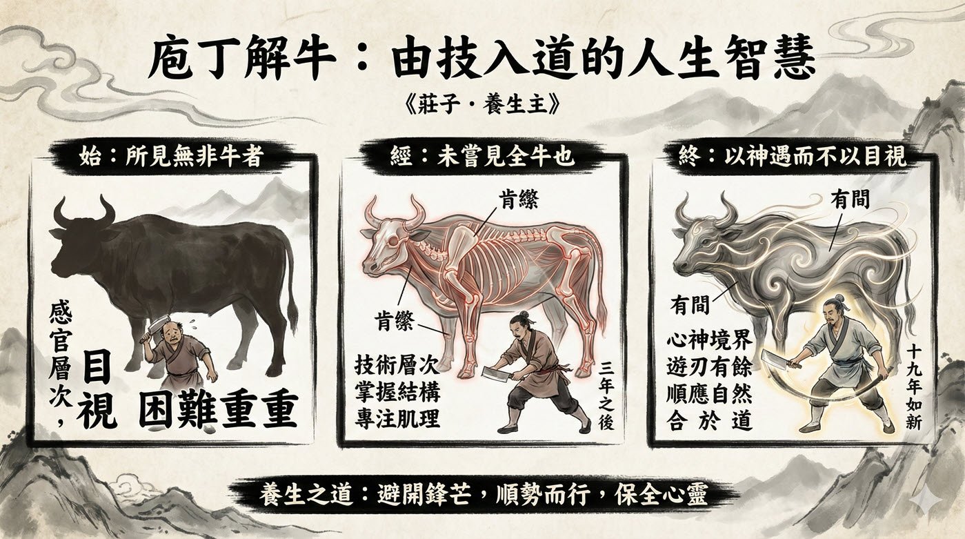 庖丁解牛原文：讀音以及1個故事的核心價值