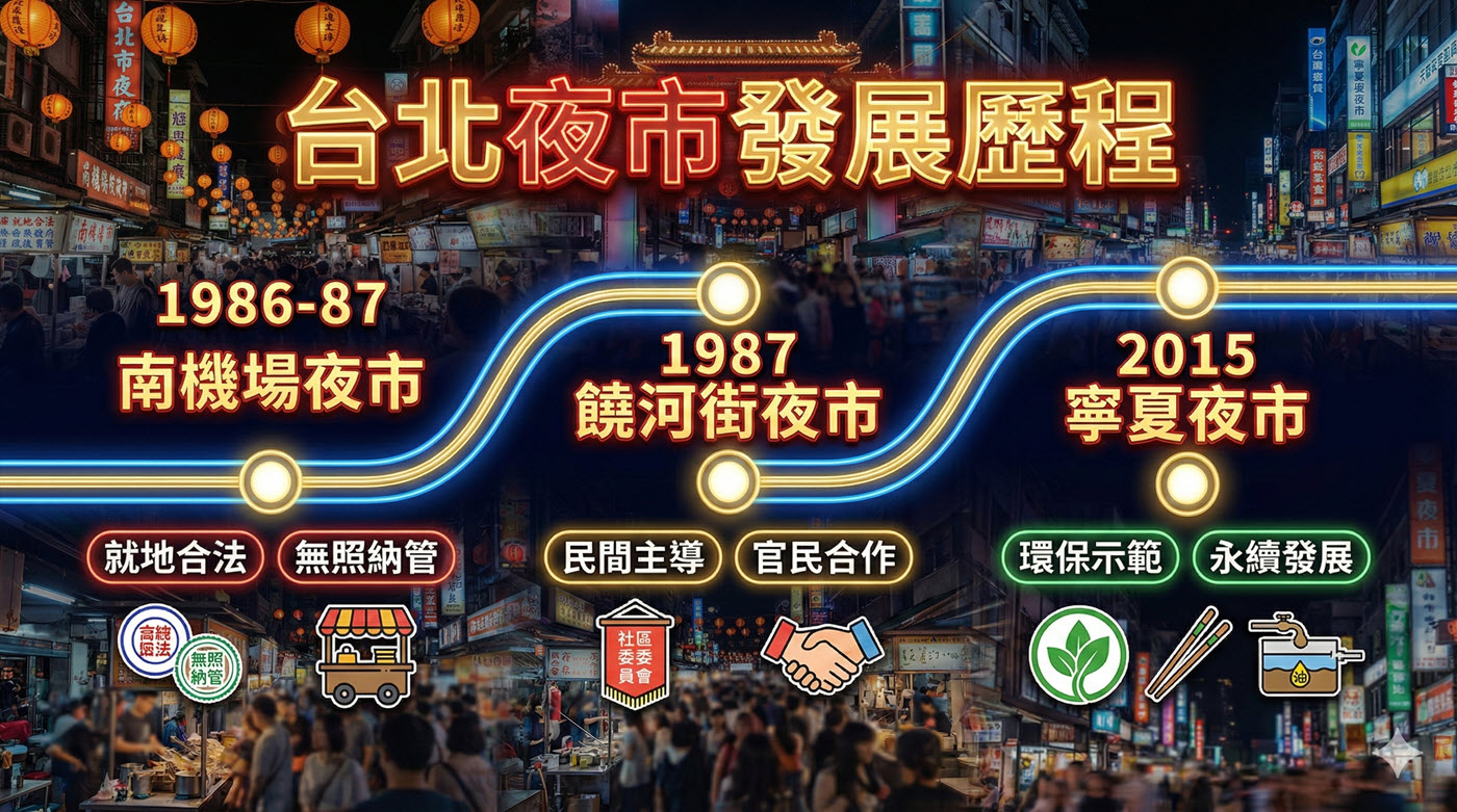 一、台北夜市發展