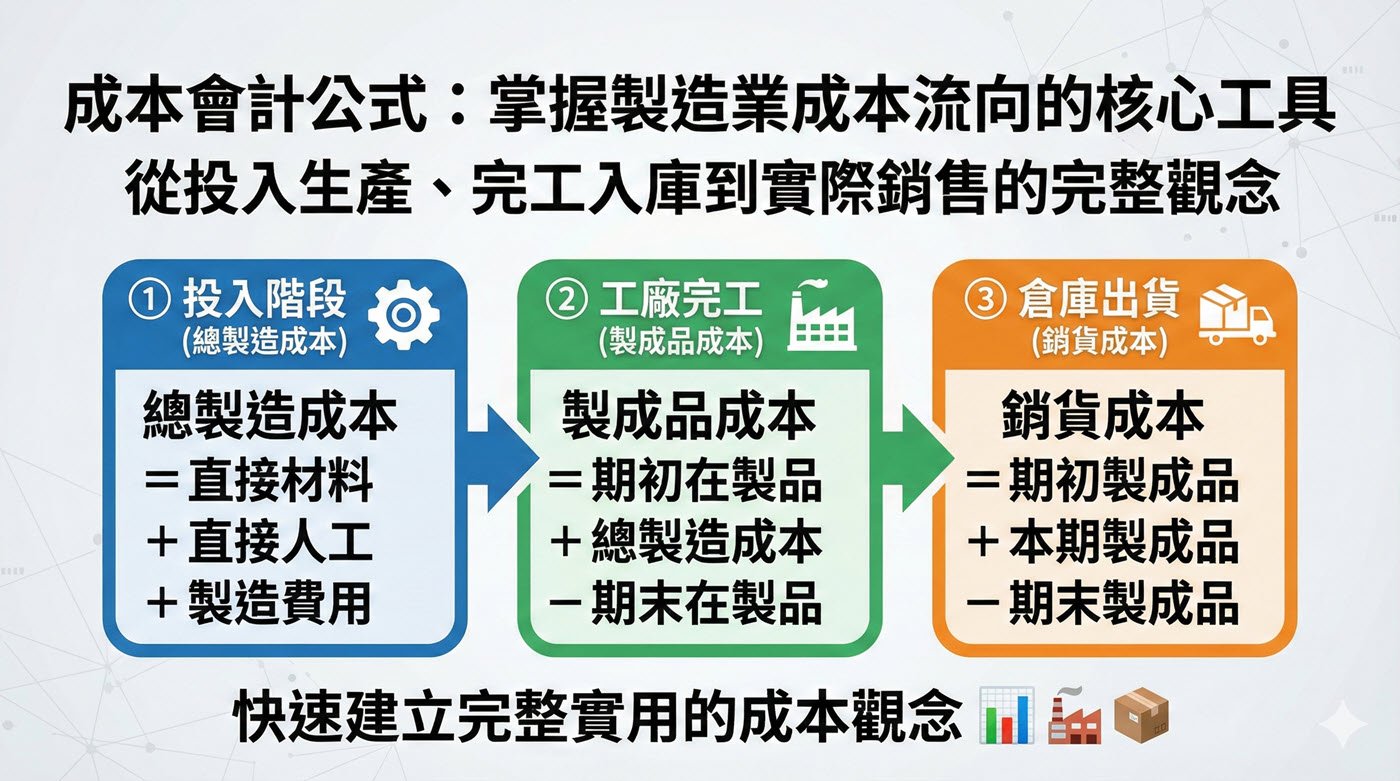 成本會計公式：5個Excel系統結算的實戰案例