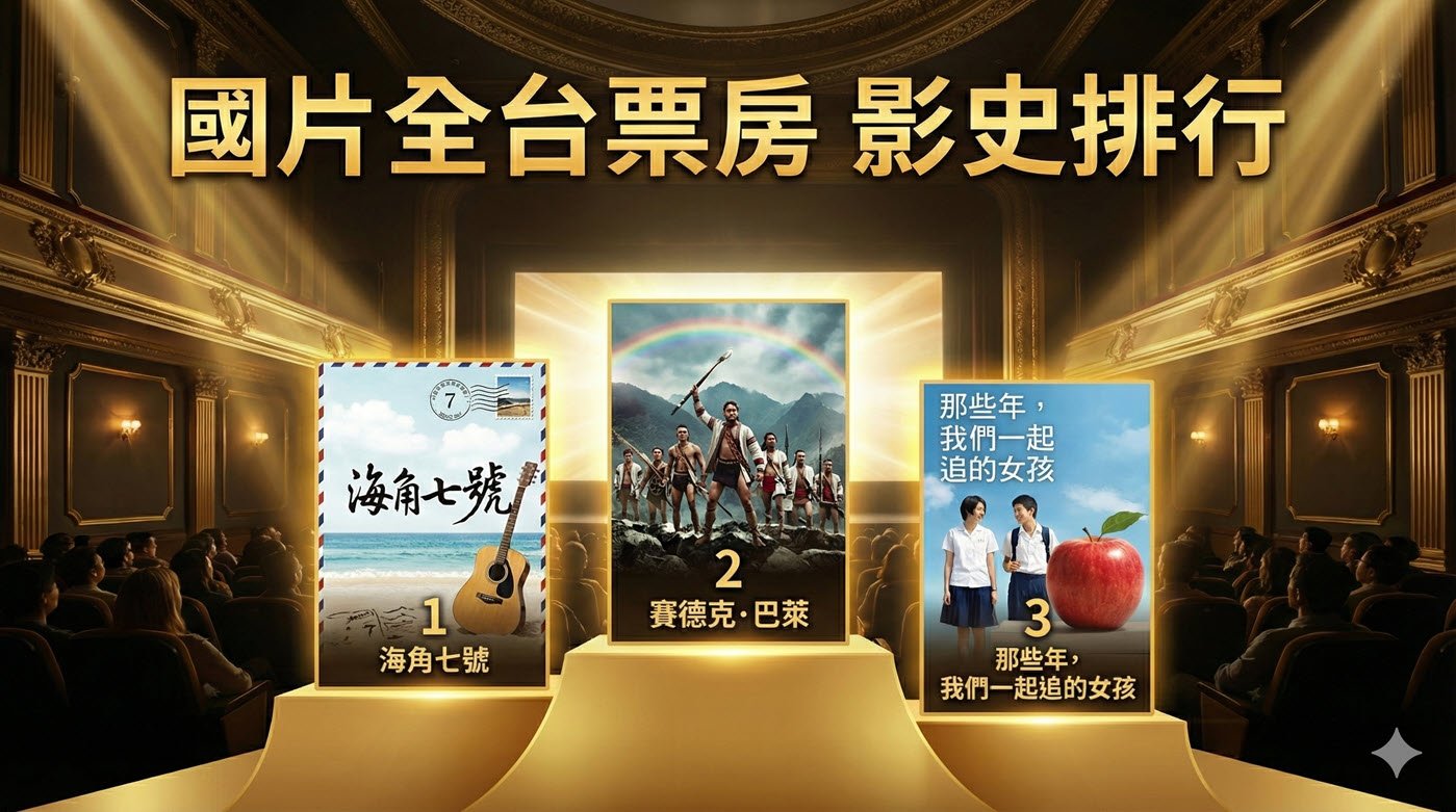台灣電影推薦：國片全台票房影史排行前15名
