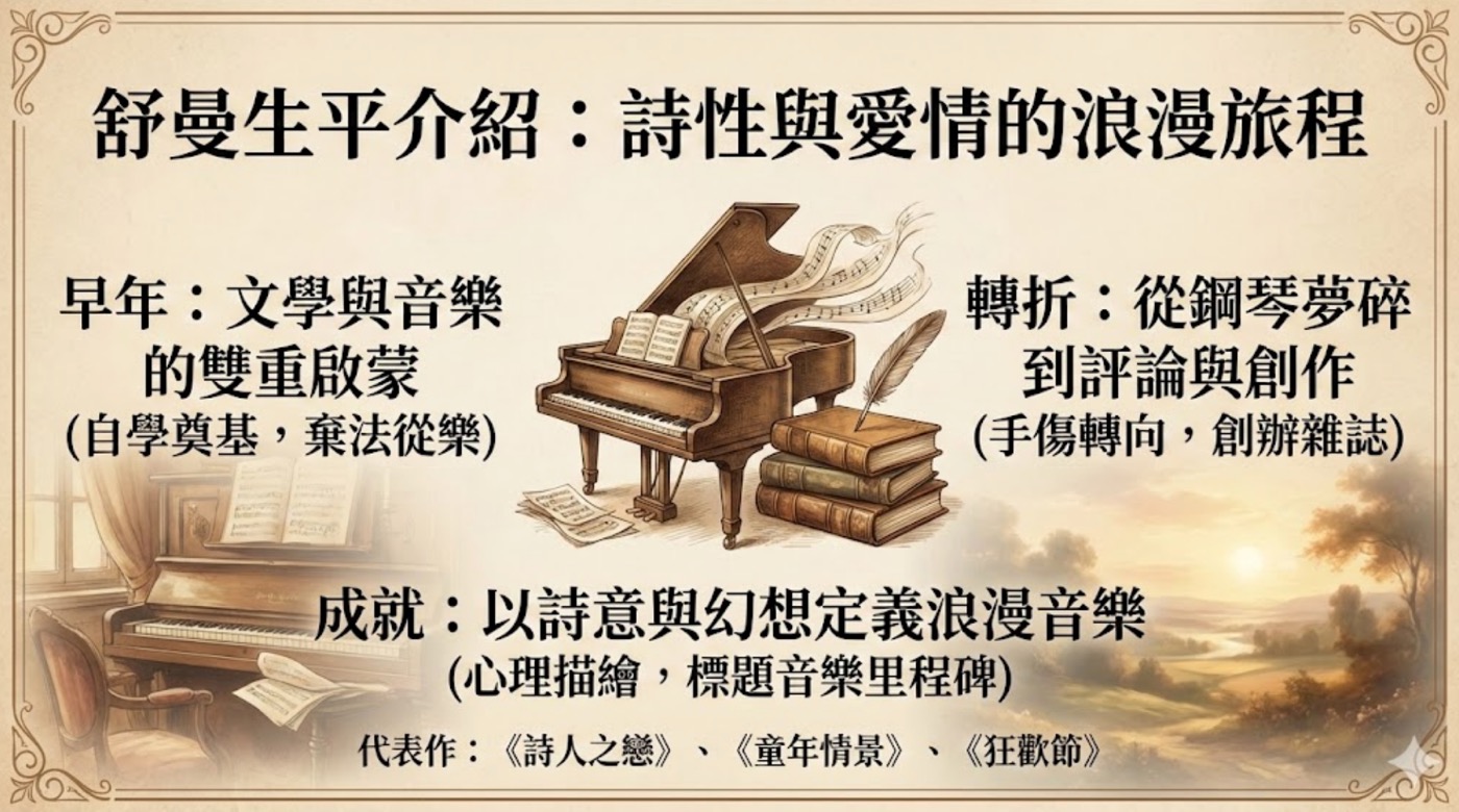 一、舒曼生平介紹