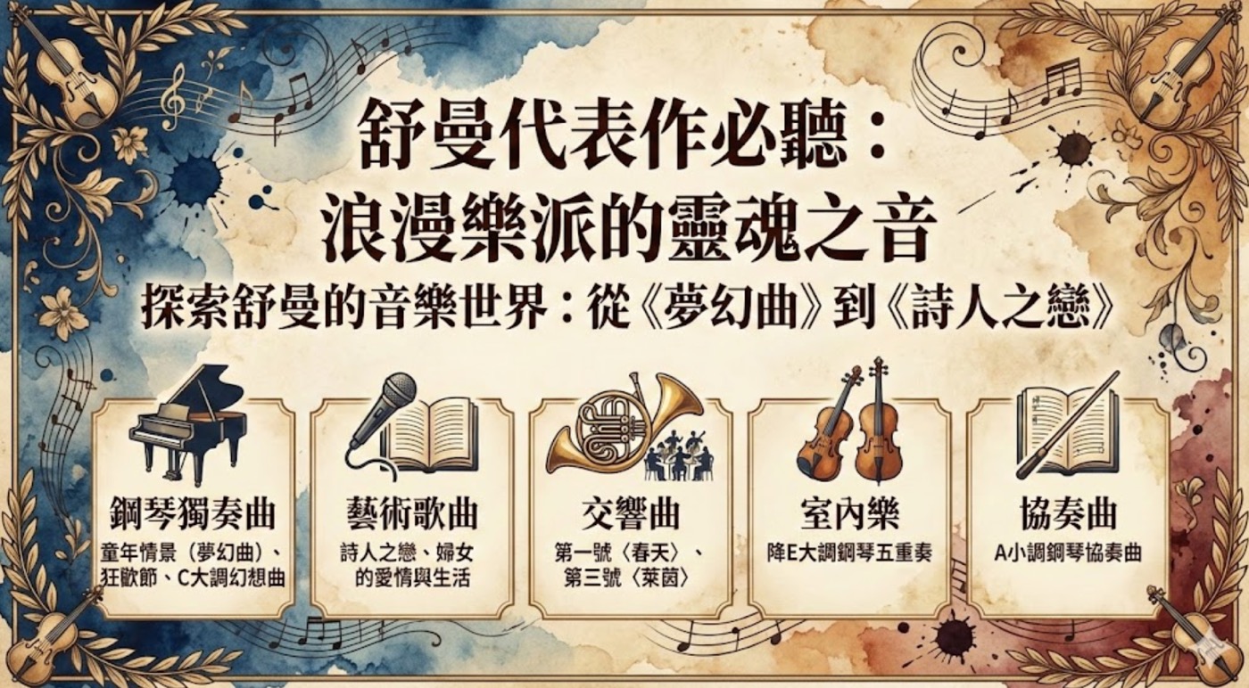 舒曼代表作:從舒曼生平瞭解其作品的5大特色