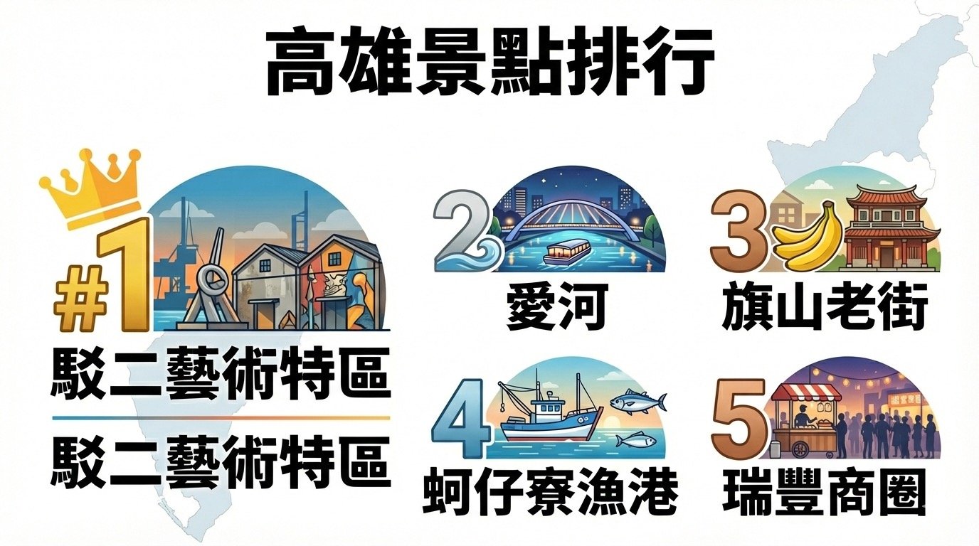 高雄景點排行:2025高雄一日遊好玩私房景點