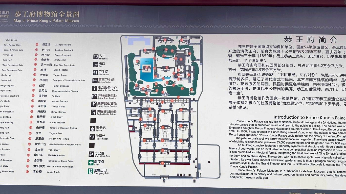 四、恭王府平面圖1