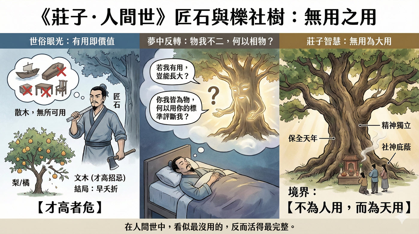 五、莊子人間世匠石
