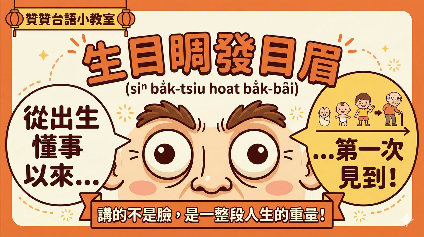 三、生目睭發目眉