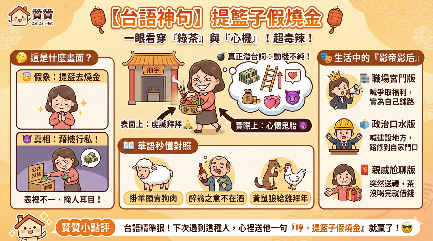 四、提籃子假燒金