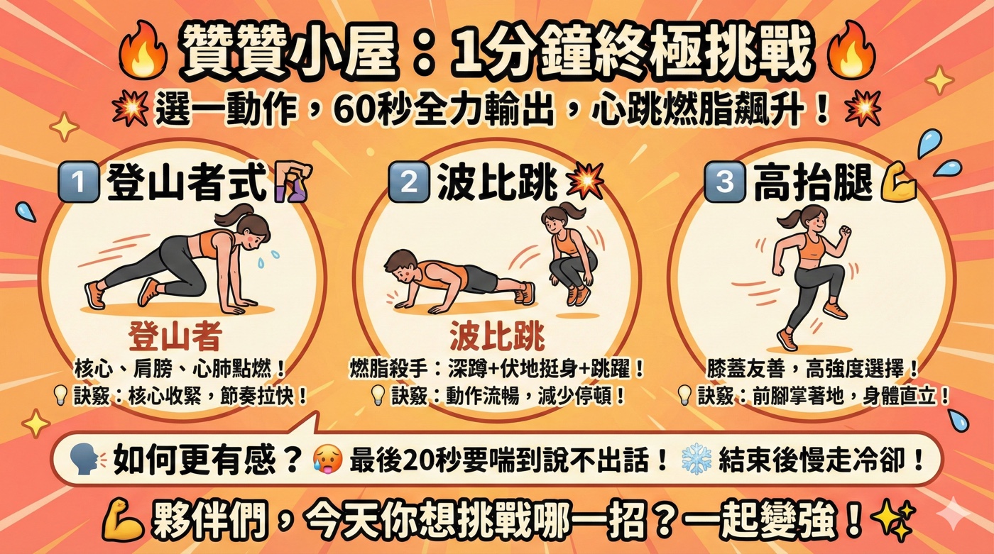 Hiit運動有哪些？1分鐘運動Hiit可以每天做嗎？